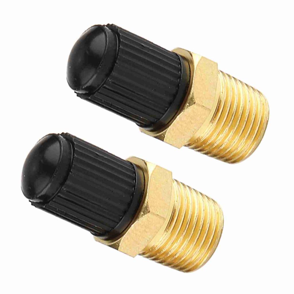 2Pcs 1 8  NPT MPT Brass Air Compressor Tank Fill Valve