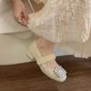 Wool Shoes Women Wear 2024 Autumn and Winter New Gentle French Temperament Fairy Thick Heel Velvet Mary Jane Shoes