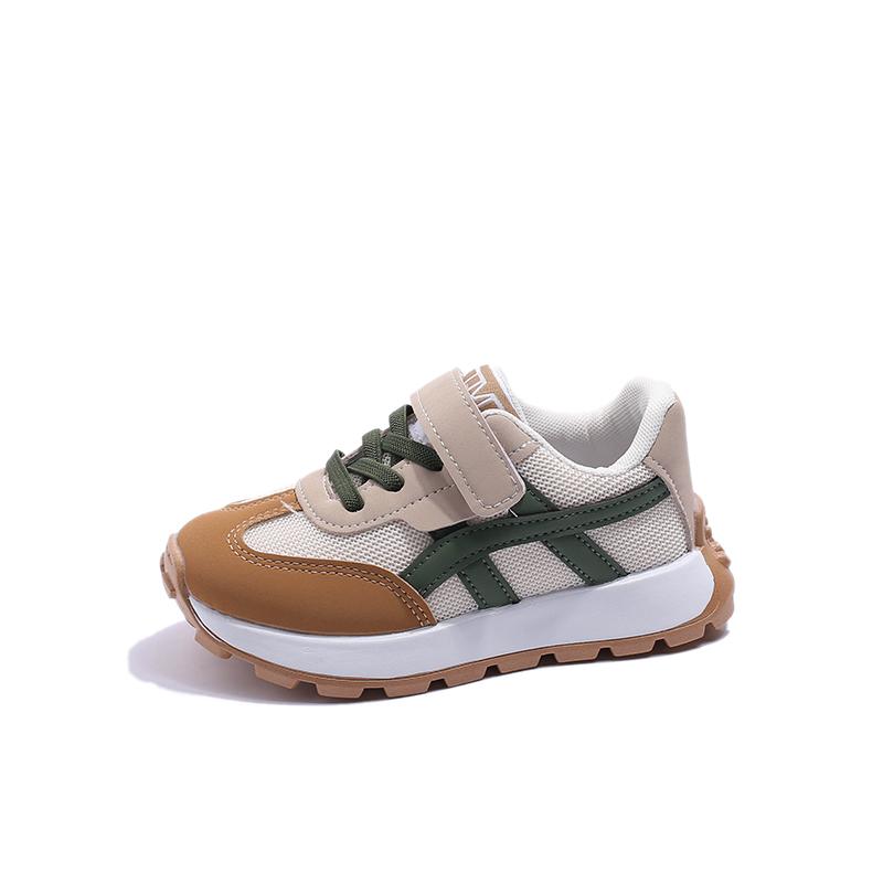 Children's Fashion Breathable Velcro Double Mesh Sports and Casual Shoes Student Versatile Children's Shoes Forrest Gump Shoes