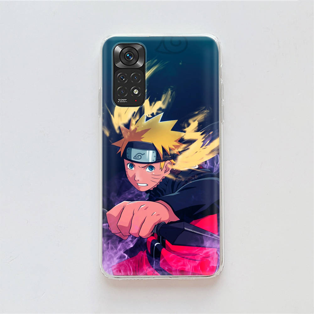 Чехол DT32 Naruto Sasuke для Samsung A04 A14 A23 A34 A54 M23 M33 M52 M53 Realme 10 9 C30S C35 C55 VIVO Y02S Y21 Y33S Y51 X80 Pro Прозрачная крышка