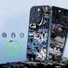 Крутой черный граффити чехол для телефона iPhone 13 14 15 11 12 16 17 Pro Max Plus Для Magsafe Магнитный корпус