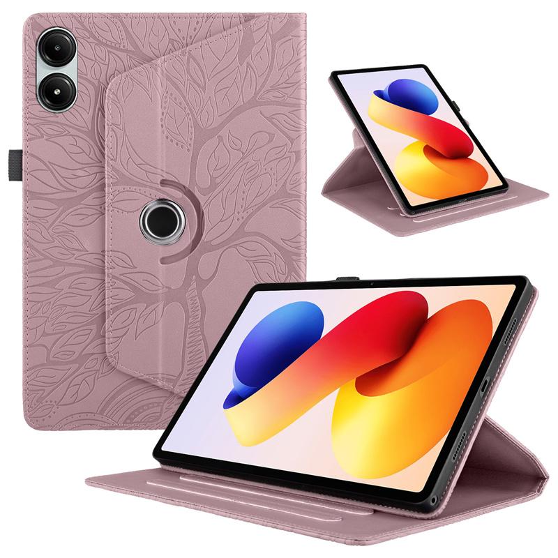 Стильный тисненый чехол-книжка с подставкой 360° для Xiaomi Redmi Pad 2 Pro, 12,1 дюйма