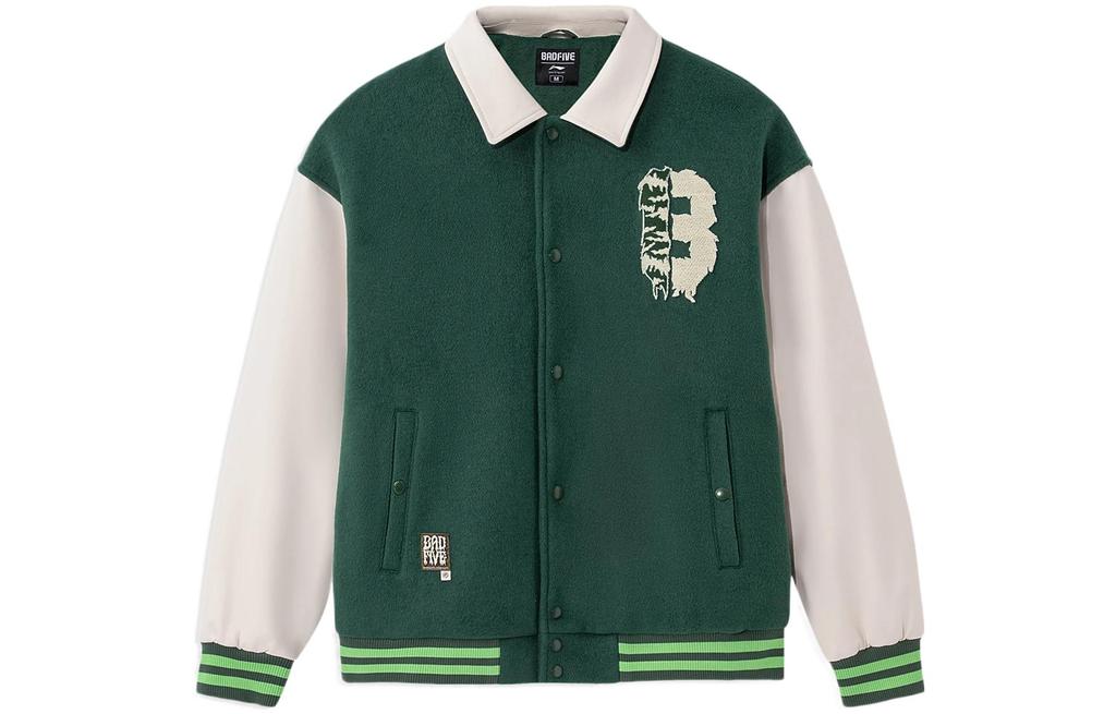Men's Li-Ning Jackets Men's Green Lapel Moderate Other