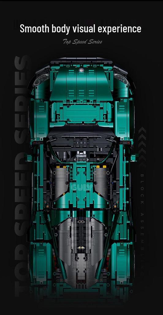 Гу Ли 10621 Альфа Ромео 1:8 Сложных Моделей Спортивных Автомобилей из Строительных Блоков