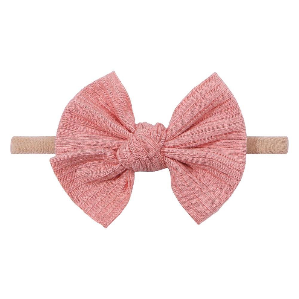 1/2 шт./лот Повязка на голову для новорожденного с бантами, нейлоновая повязка на голову для девочки, эластичные мягкие резинки для волос для детей, детские аксессуары для волос