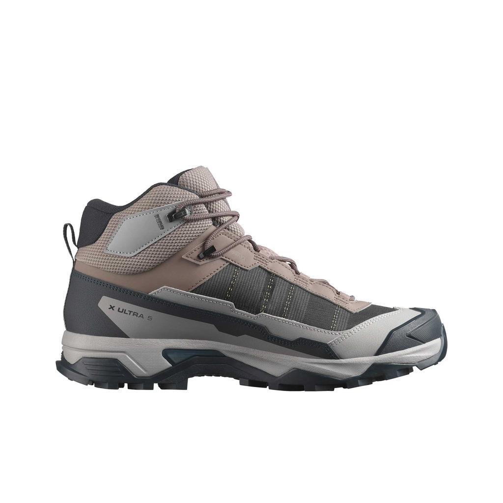SALOMON X Ultra 5 Fabric Retro Avant-Garde Comfortable High-End Shock Absorption Waterproof Support Rebound Mid-Top Hiking Shoes 478548