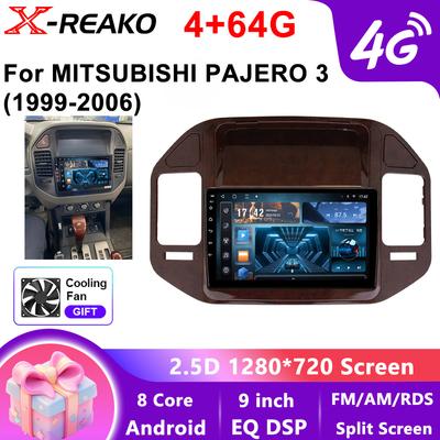 Для Mitsubishi Pajero 3 V70 V60 1999 - 2006 Автомагнитола Мультимедийный Видеоплеер Навигация Стерео GPS Android 13 беспроводной Carplay