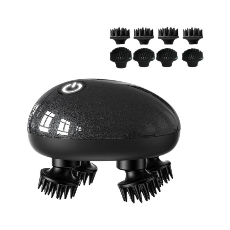 Red Light 12-Claw Scalp Massager for Hair Growth & Relaxation