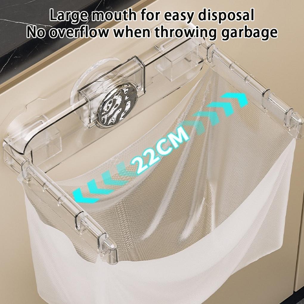 2026 Новый складной кронштейн, прозрачный АБС-материал, простое управление, мусорный пакет, подходит для шкафов, кладовых