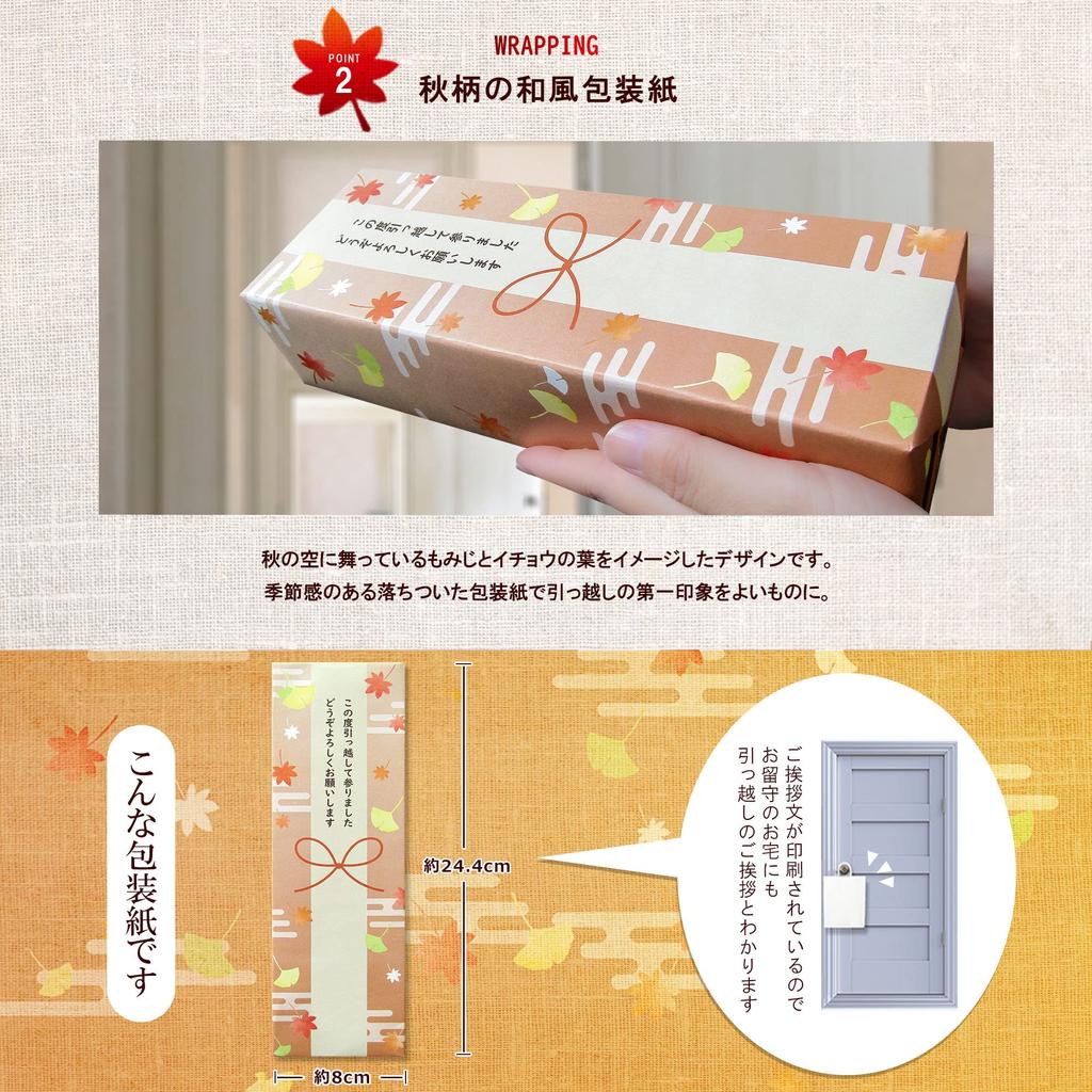 of Moving Greeting Small Saran for Greetings [Set 4] [Akisora] Gift, Gift, Wrap, Stylish, Moving-in [Tsūhan Park]