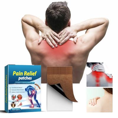 Пластырь для лечения суставов, пластырь для облегчения боли в суставах, снимает боль и дискомфорт, подходит для шеи, коленей, спины и плеч, 12 шт.