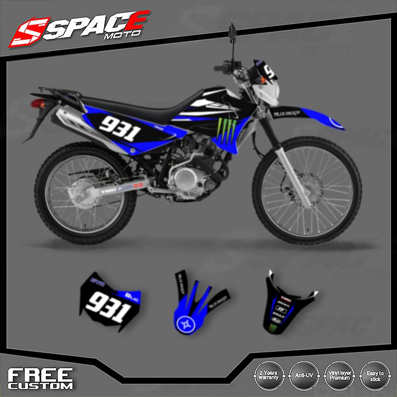 SPACE Индивидуальные Мотоциклетные Графические Наборы Наклеек Для YAMAHA XTZ125 001