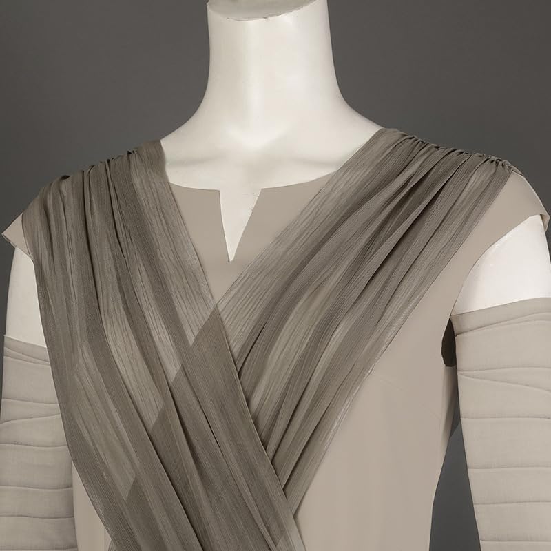 Elf Forest Rey Skywalker Cosplay Costume, Gray, Star Wars, for Photoshoots, Cosplay Costume, Size L