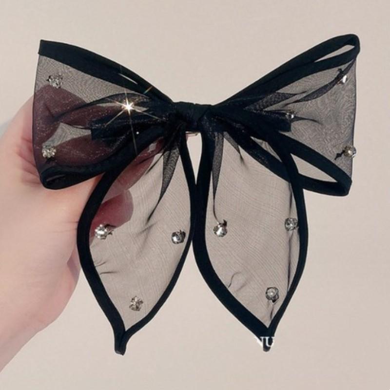 1 шт., новая корейская модная заколка для волос с бантом, однотонная элегантная заколка для волос, головные уборы, аксессуары для волос для девочек и детей