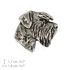 Schnauzer I  - Silver-plated dog brooch, elegant pin, jacket lapel decoration by Art-Dog brand