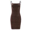 Womens Sexy Backless Slip Dress Stretchy Knit Mini Skirt Plus Size Street Style Party Date Outfit