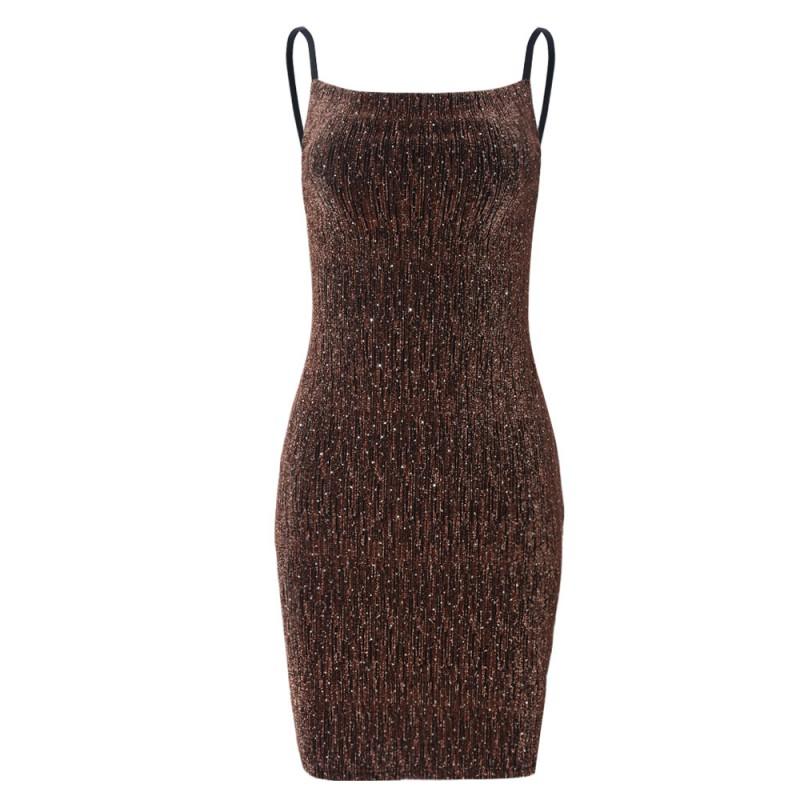 Womens Sexy Backless Slip Dress Stretchy Knit Mini Skirt Plus Size Street Style Party Date Outfit