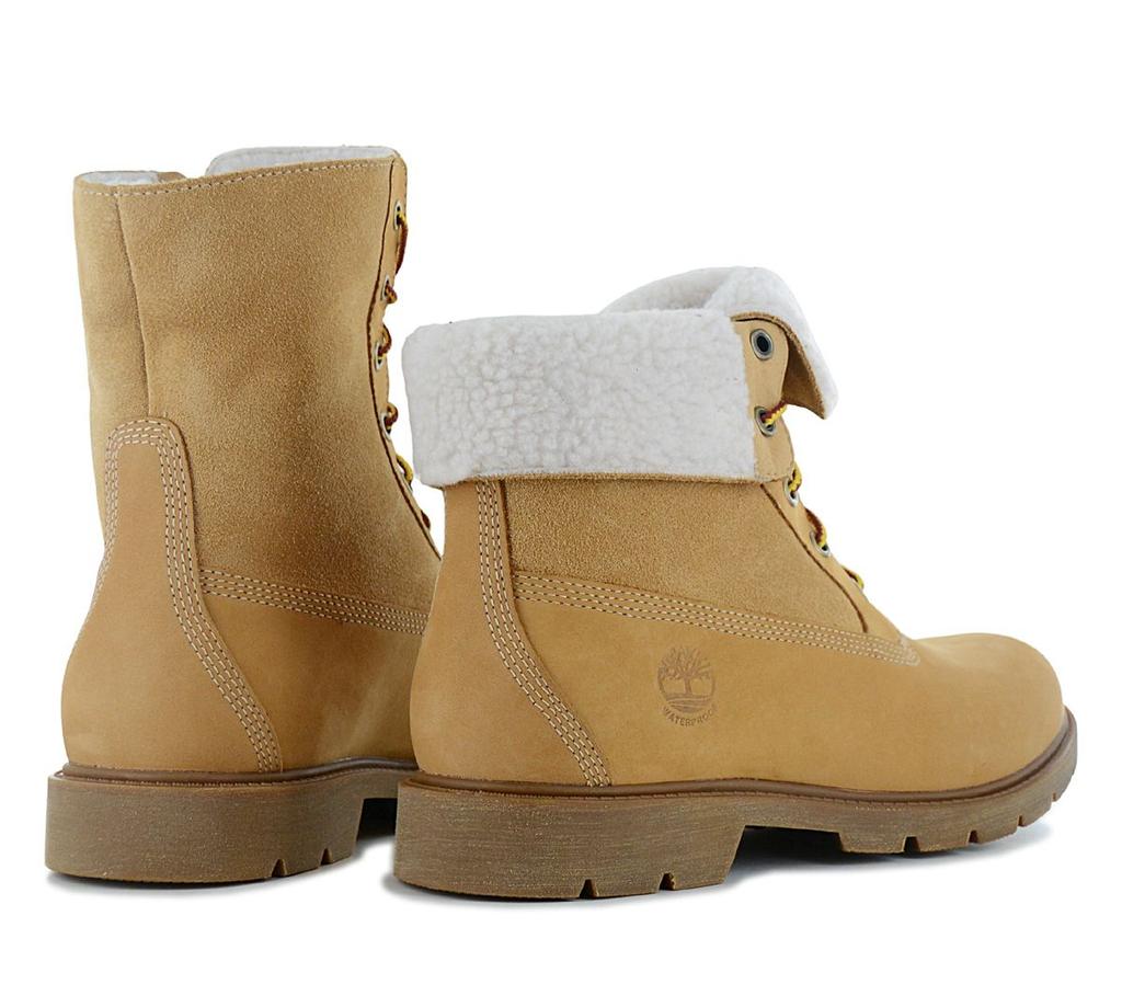 Timberland Linden Woods WP Fleece Boots — женские зимние ботинки из кожи на подкладке из пшеницы ORIGINAL Shoes
