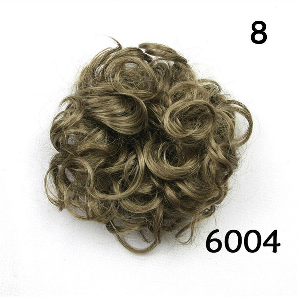 Эластичный парик, резинка для волос, вьющиеся волосы, резинка для волос, пучок, кудрявый растрепанный шиньон, наращивание волос