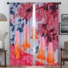 Жалюзи Абстрактные Цветочные Домашние Шторы Для Интерьера 2 Шт. Элегантные Шторы Для Комнаты Для Камеры Украшения На Хэллоуин Занавески Для Гостиной
