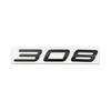 3D Car Rear Trunk Emblem Sticker for Peugeot 308 Auto Metal Letter Badge Decal Exterior Decoration T2