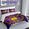 3pcs Custom Name Omega Psi Phi Bedding Set,Includes 1 Duvet Cover and 2 Pillowcases,All-season Bedroom Decor