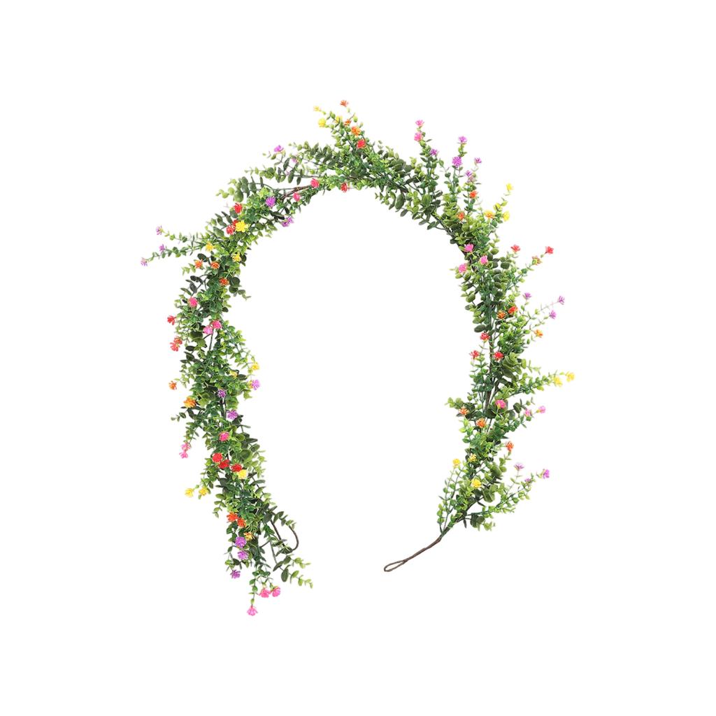 Имитация искусственных головок семян, гипсофила, ротанг, домашнее украшение из зеленых растений, настенная лоза для украшения