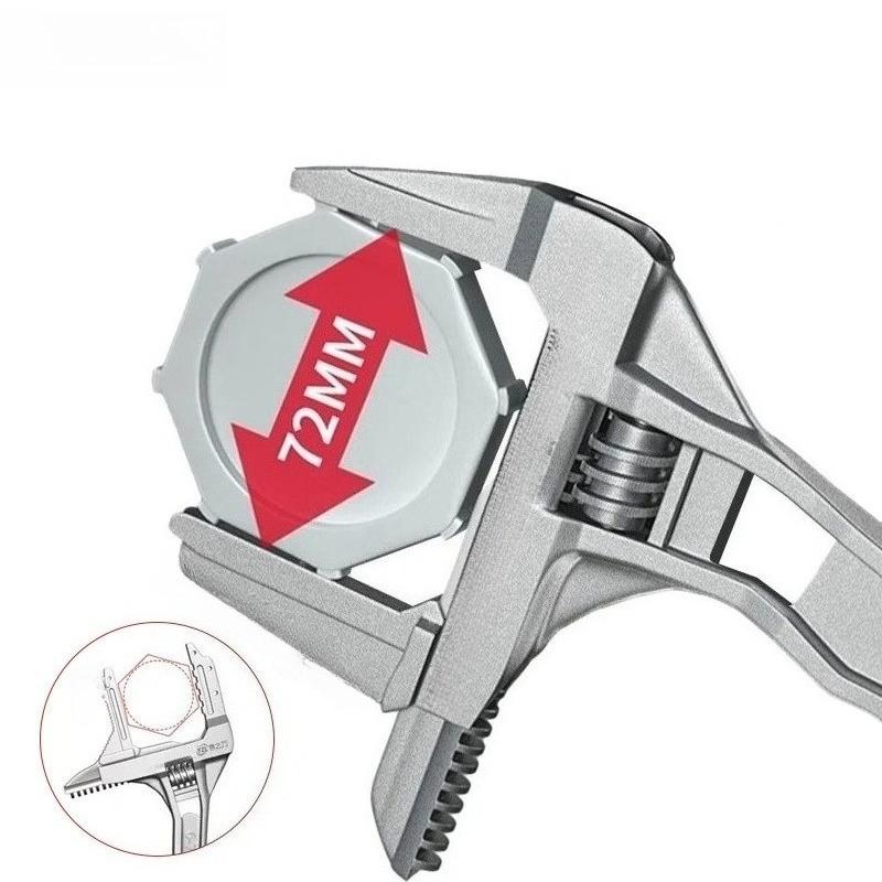 Bathroom Wrench Universal Wrench Big Opening and Toothed Anti-skid Dual-purpo for Maintaining Bathroom Facilitie