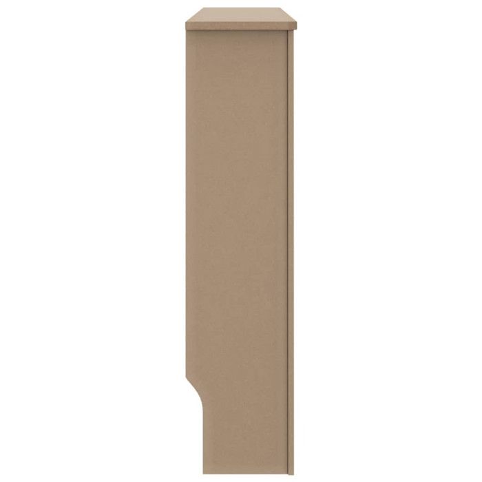 Brown MDF Radiator Cover - vidaXL - 172x19x81 Cm - Slatted Design