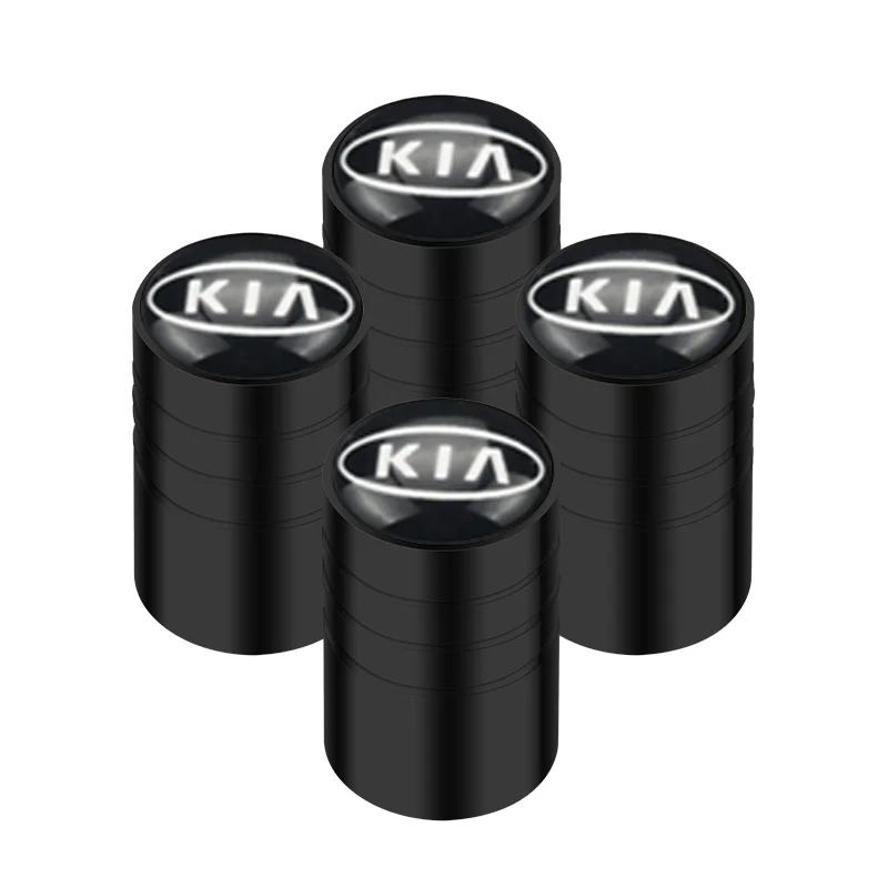AADU1 4pcs Car Wheel Tires Valves Tyre Stem Caps For Kia Picanto Soul Rio Sportage Niro Morning Ceed Cerato