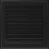 Вентиляционная крышка Oskar 22х22 черная с жалюзи