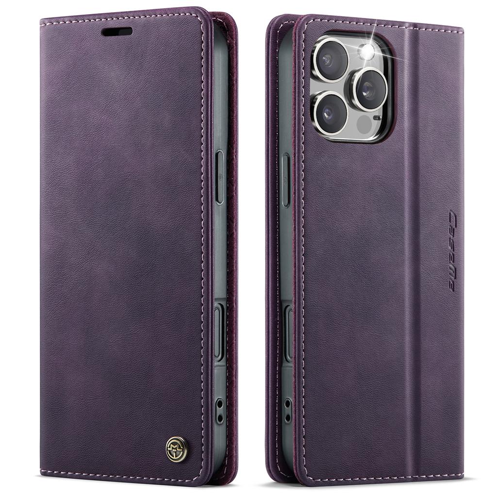 Кожаный чехол-бумажник с сильным магнитным слотом для карт для iPhone 16 Pro Max 16e 15 Plus 14 13 12 11 SE 2026, флип-чехол-подставка для бизнеса