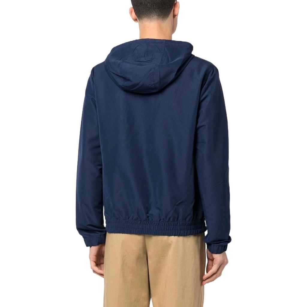Polo Ralph Lauren Ss23 Logo Вышитая куртка с капюшоном и застежкой-молнией с длинным рукавом Мужские куртки Синий 710888070-001