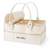 Сумка для хранения подгузников большой вместимости со складным чехлом для хранения подгузников, со съемным органайзером для детских вещей, для путешествий в машине, для подготовки к рождению ребенка, крышка, разделители, коробка,
