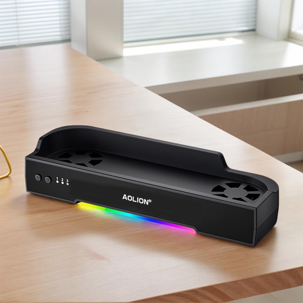 Для игровой консоли Switch 2 Док-станция Plug and Play USB-хаб База расширения Для хоста NS2 База с охлаждающим вентилятором Радиатор Настенный кронштейн