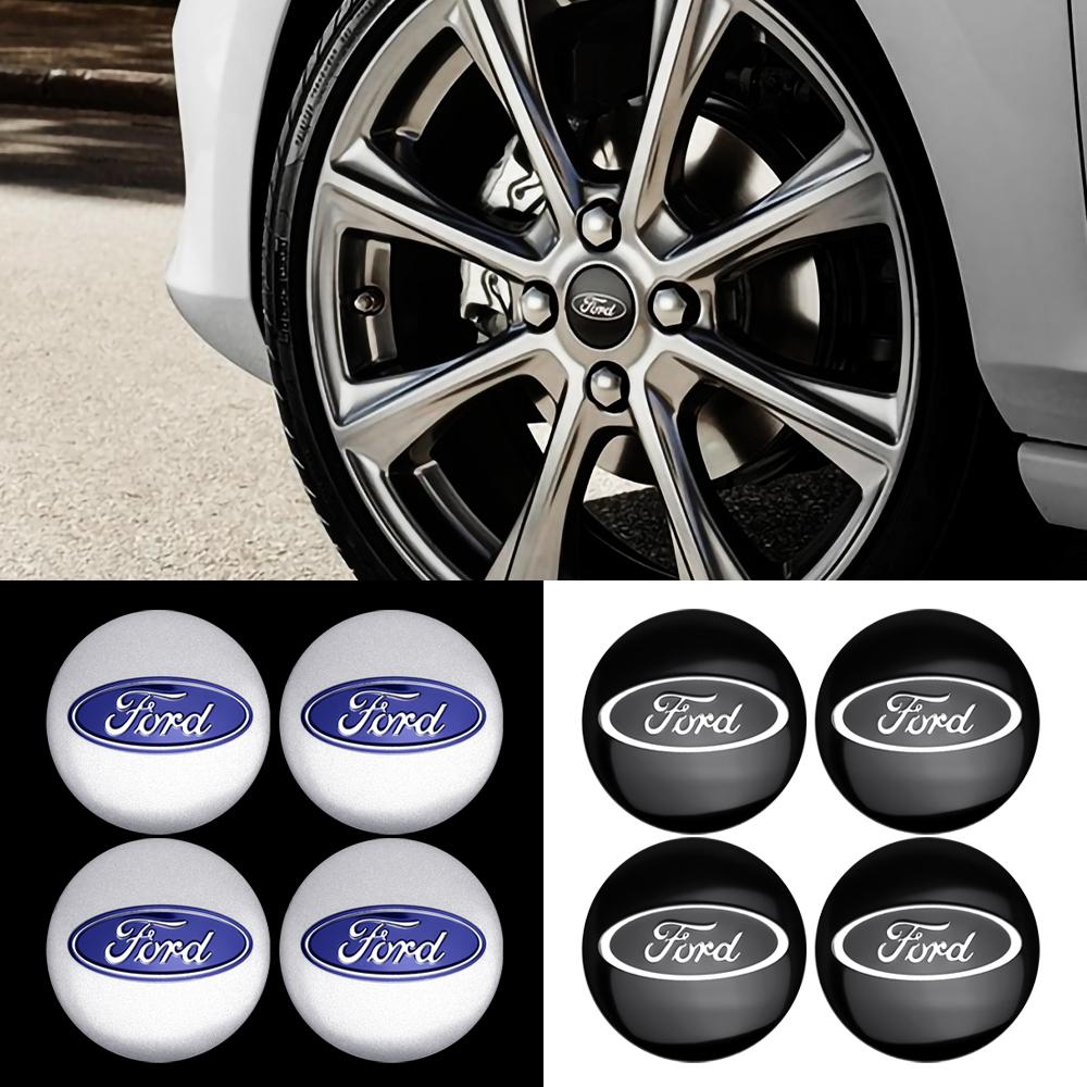 4PCS 60MM Emblem Car Wheel Center Cap Sticker For Ford Focus 2 3 4 MK2 MK3 MK4 MK5 Fiesta MK7 Mondeo Fusion Explorer Accessories