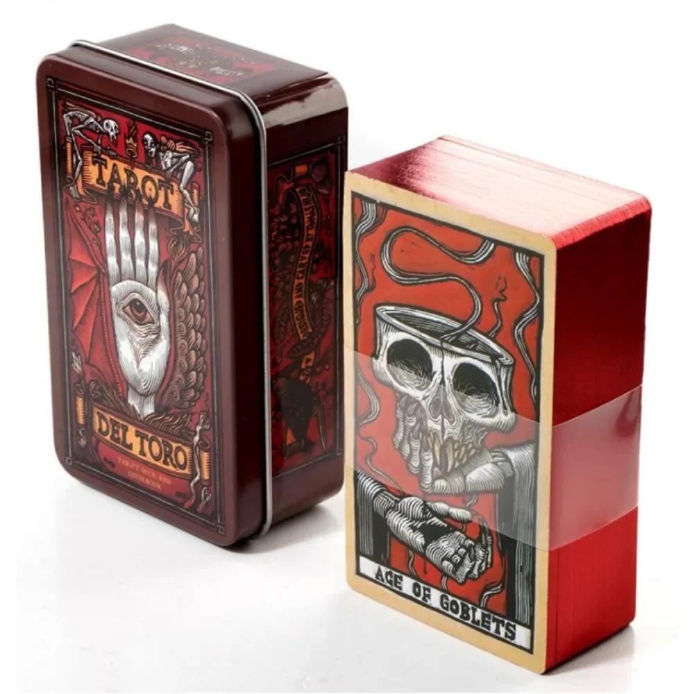 Wondering Spirit Tarot 78pcs In a Tin Metal Box Gold-plated Edge Tarot Cards For Divination Tarot Deck Beautiful Package