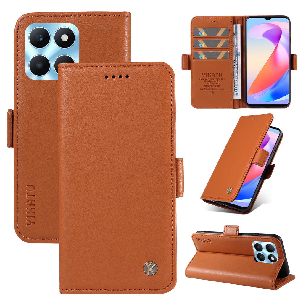 Imitation Leather Matte TPU Card Slots Side Buckle Wallet Phone Case for Honor X6a,X7b,X8b,X9b,Huawei Nova 12s,Honor Magic6,Magic6 Lite,Magic6 Pro...