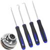 OKAWASI Pickup Tool Pick Tool Set of 4 O-ring Oil Seal Pick Tool Set Hook Set Hook Set Pickup Tool Oil Seal Tool (Blue)