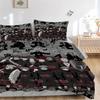 Akatsuki Members Collage Print 3Pcs Bedding Setduvet Cover With 2 Bedropillowcase Home Birthday Gift