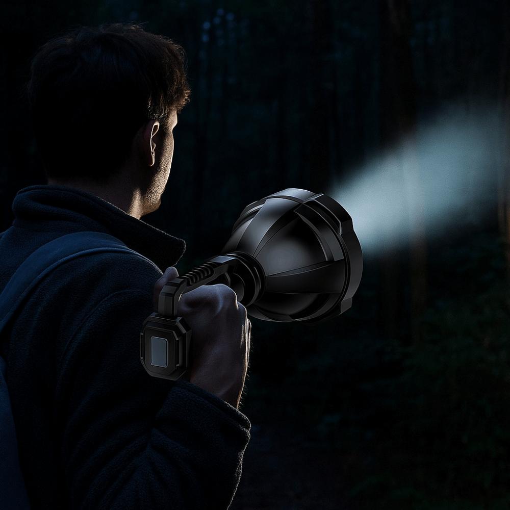 Waterproof Strong Light Searchlight Portable Handheld Spotlight Camping Searchlight Camping