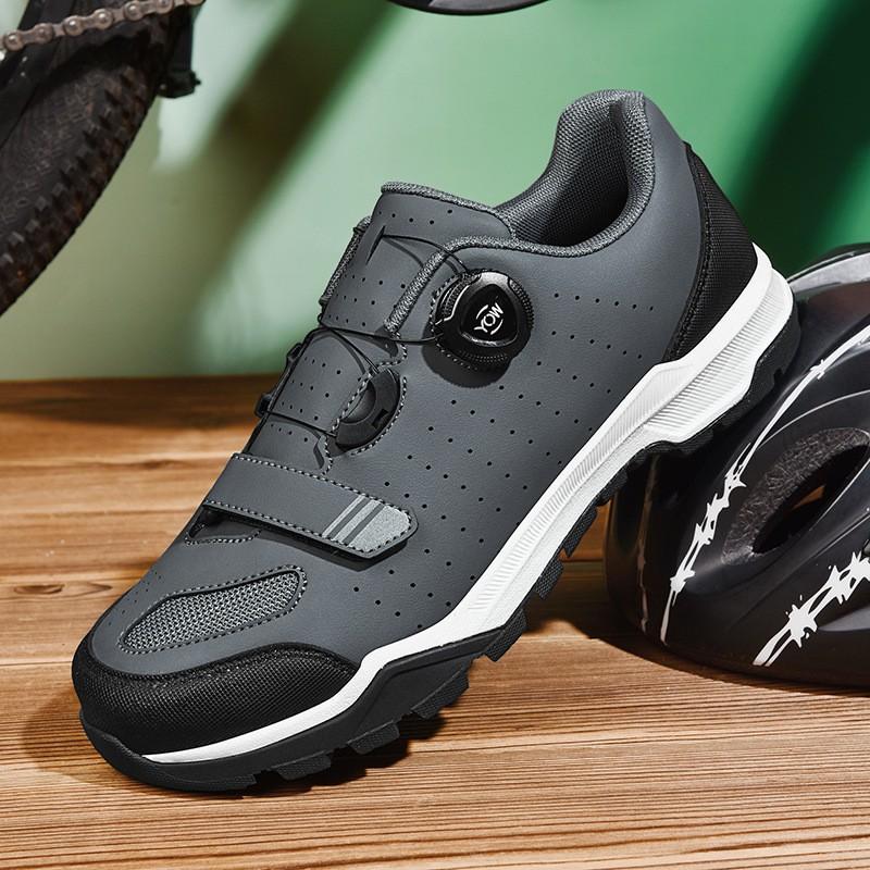 Mens Mountain Bike Cycling Shoes With Clipless Compatibility Breathable Commuter Trail Riding Footwear