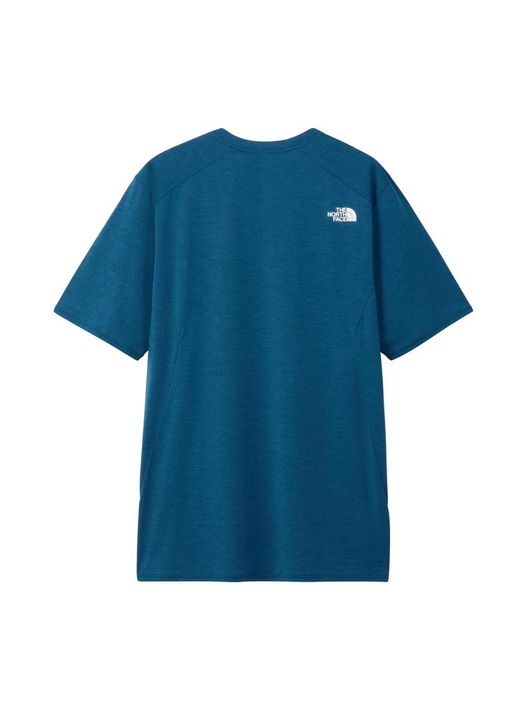 The North Face GTD Melange Crew Short Sleeve Mountain Size M Men's T-Shirt, Blue,