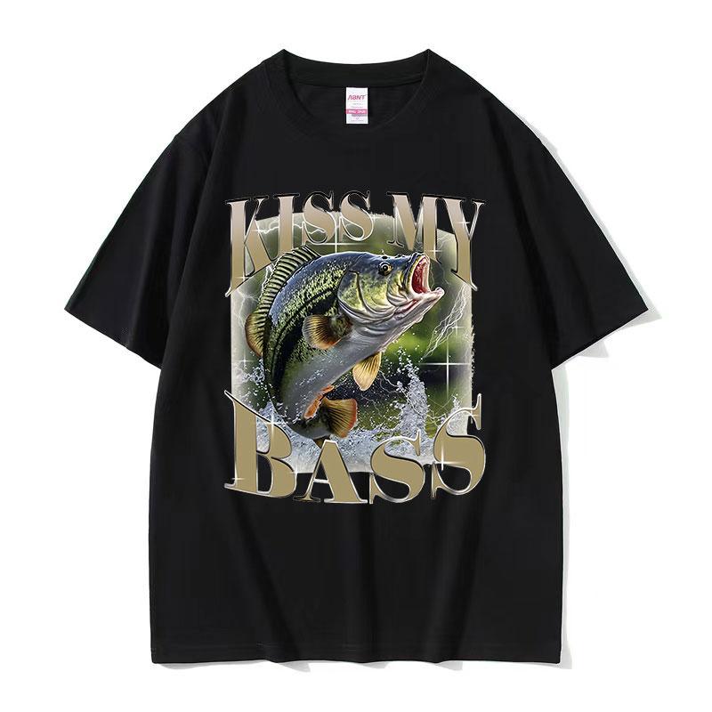 2026 Summer Cotton Printed TShirt Vintage Fishing Graphic Tee Unisex WOMEN Plus Size Loose Hip Hop Rap Breathable Comfort Top