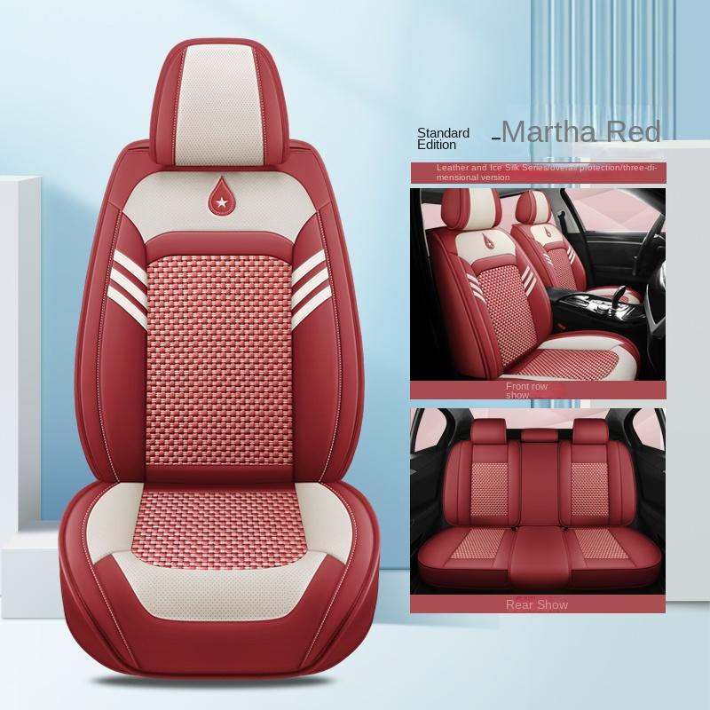 Универсальный стиль роскошный чехол для сиденья автомобиля Ice Silk для HYUNDAI Solaris Sonata Creta Encino Elantra Ix25 Ix35 Kona Аксессуары