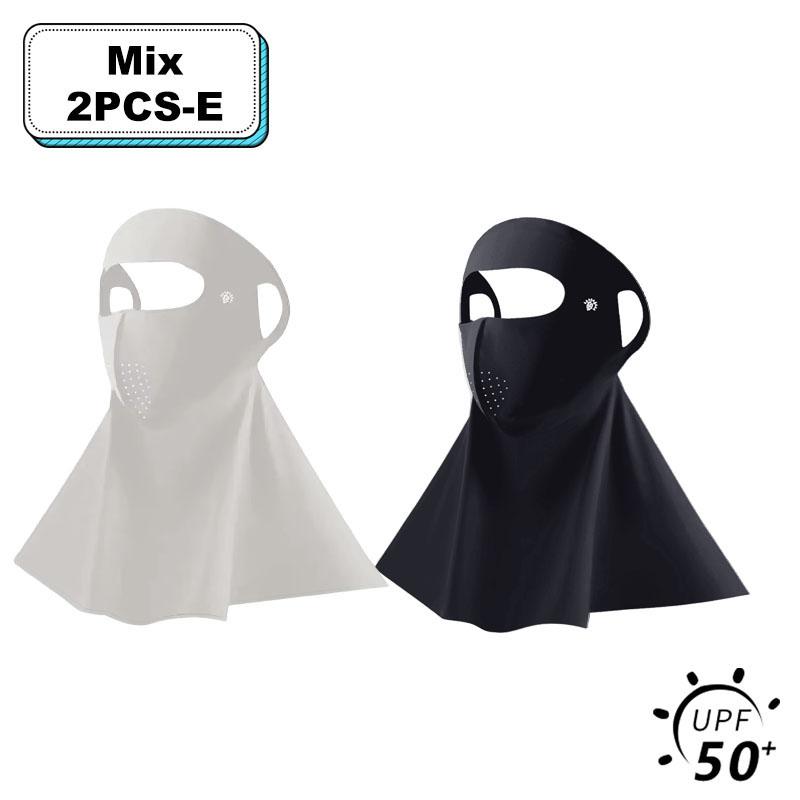 UPF50+ Солнцезащитная маска Модный 3D Ice Silk Anti-UV шарф для шеи Sunscree Пылезащитная солнцезащитная маска для лица на открытом воздухе
