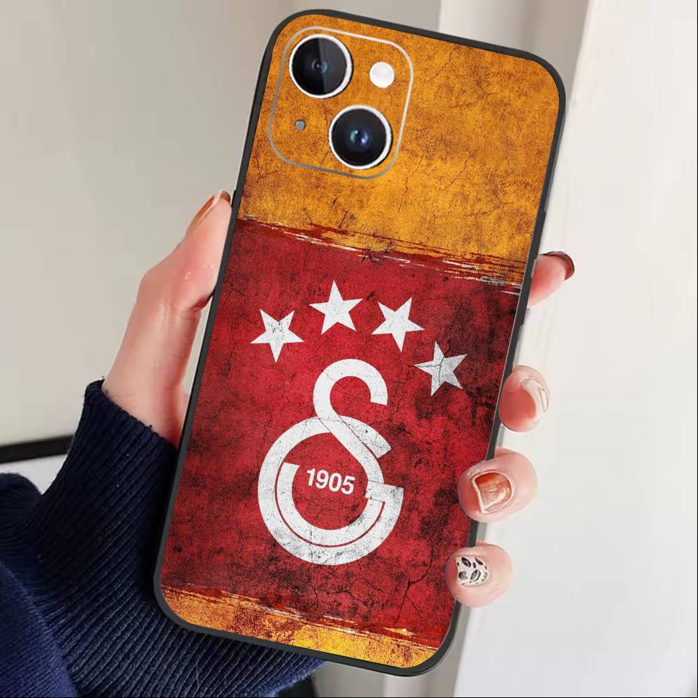 G-Galatasaray 1905 Чехол для телефона для iPhone17,16,15,14,13,12 Plus,Max Мягкий Силиконовый Черный Чехол