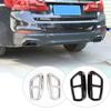 Car Rear Dual Exhaust Muffler Pipe Cover Trims Stainless Steel Exterior Parts For Bmw 5 Series G30 G31 2017