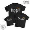 Большая футболка Biggie Smalls для взрослых и детей, парная, папа, мама, сын, смешной подарок, семья, ребенок