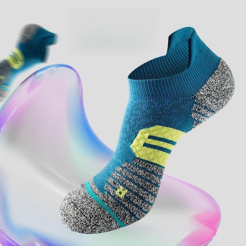 Спортивные носки для мужчин и женщин, поднимающие уши, быстросохнущие, компрессионные, для бега, фитнеса, утолщения, для баскетбола, осень и зима, для тренировок